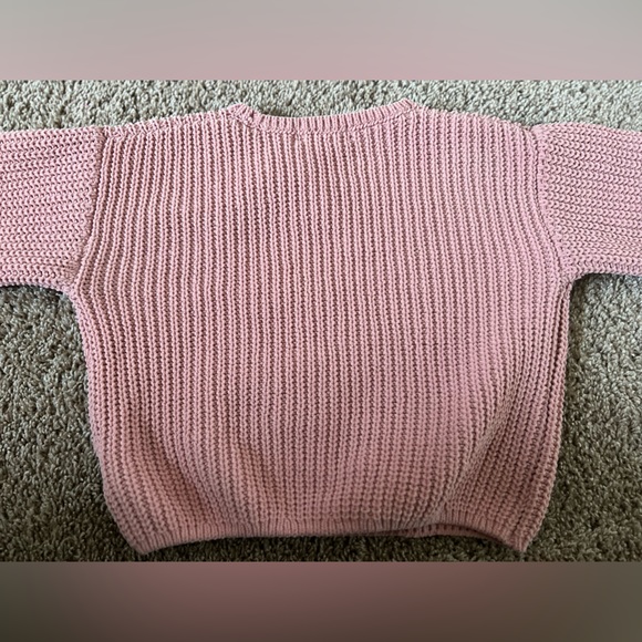 H&M Pink Sweater Little Girls 5t/6 - Picture 4 of 4